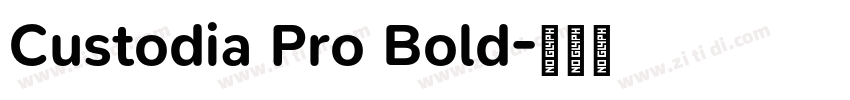 Custodia Pro Bold字体转换